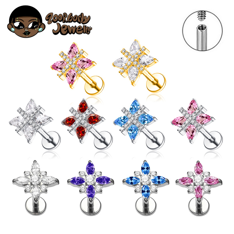 Zoor Body Jewelry - ASTM F136 Titanium Brilliant Star Lab