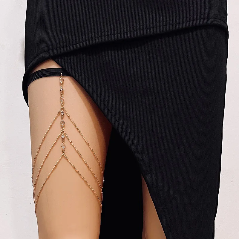 Body Jewelry Leg Chain - Fashion Summer Bohemian Thigh Chain Simple