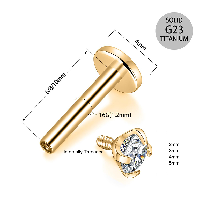 16G Titanium Internally Thread - Body Jewelry Internally Threaded review and price