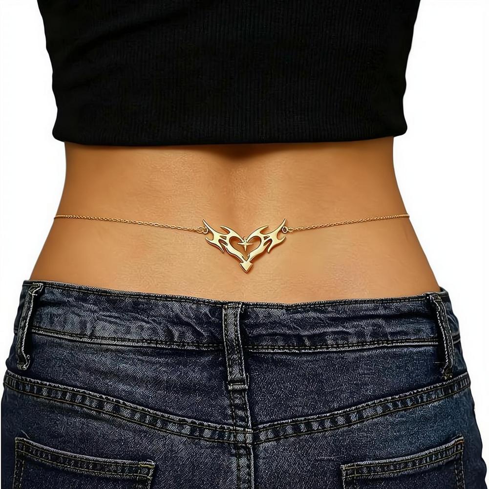 Gothic Heart Sexy Women's Wais - Body Jewelry Y2K review and price