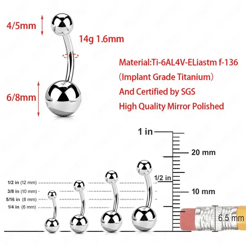 F136 Titanium Pierced Navel Ri - Zoor Body Jewelry review and price