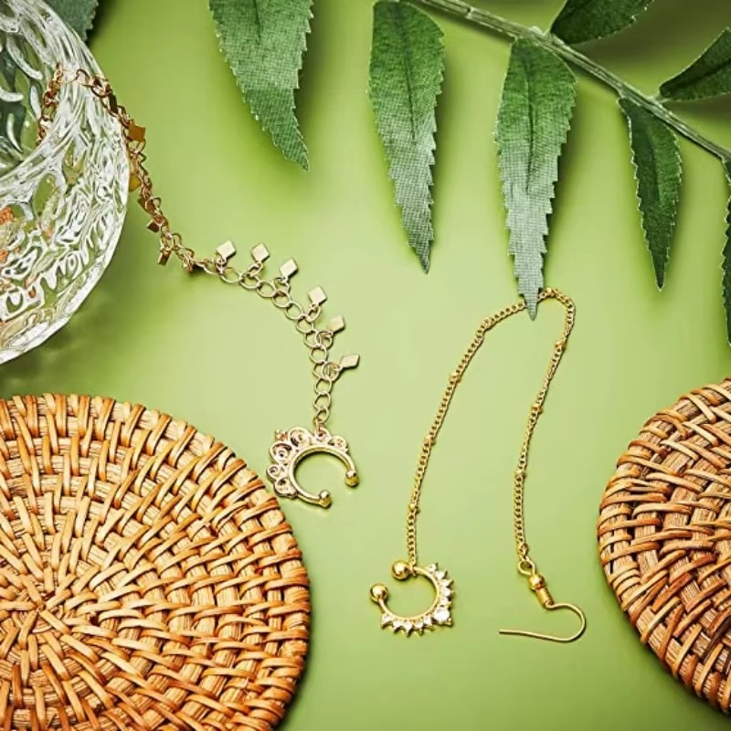 1Pc/Set Yellow Gold Fake Septu - Yellow Body Jewelry review and price