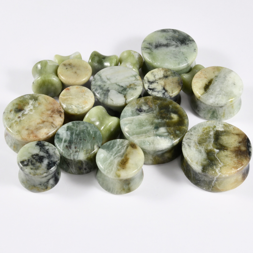 1-2PCS Nature Green-yellow Jad - Yellow Body Jewelry review and price