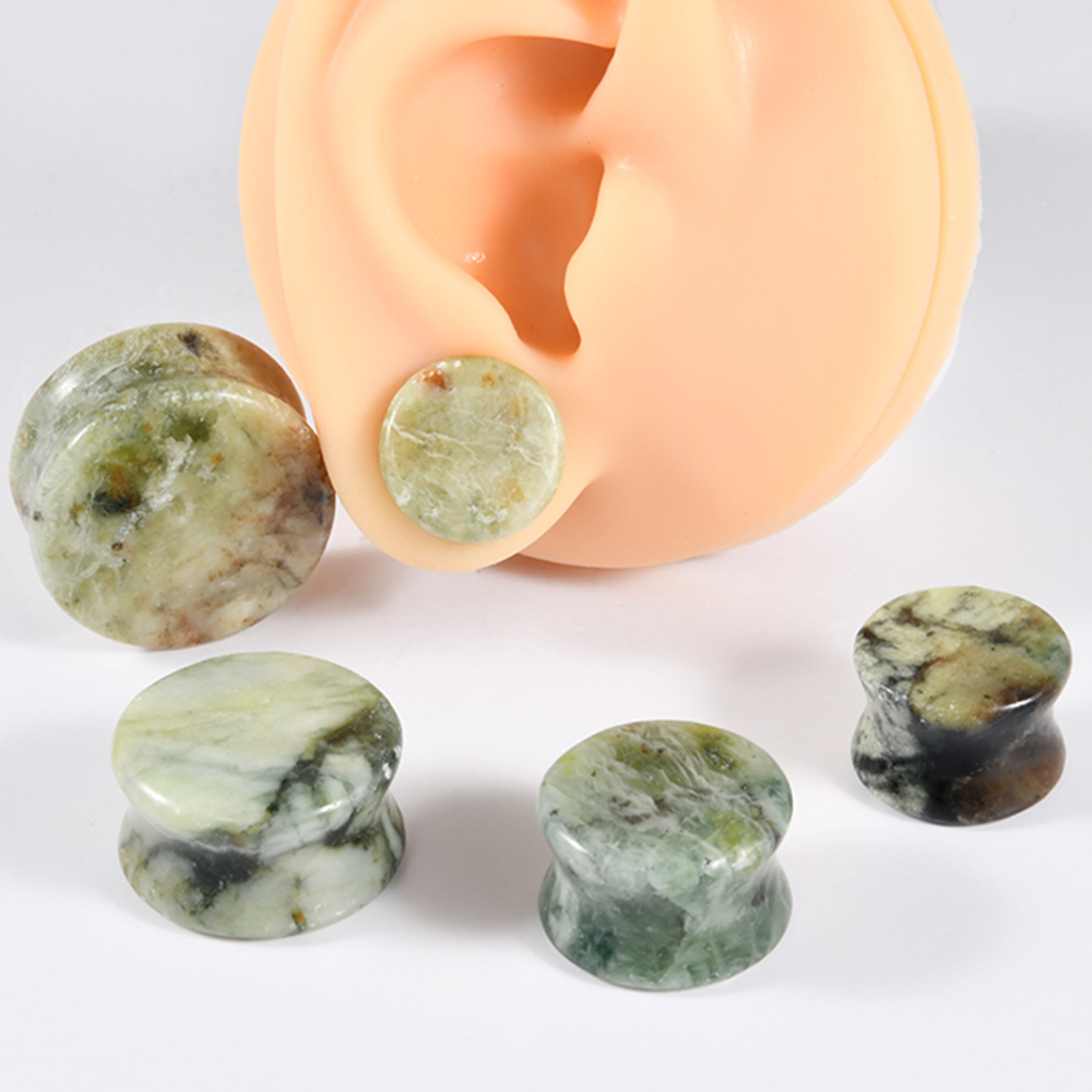1-2PCS Nature Green-yellow Jad - Yellow Body Jewelry review and price