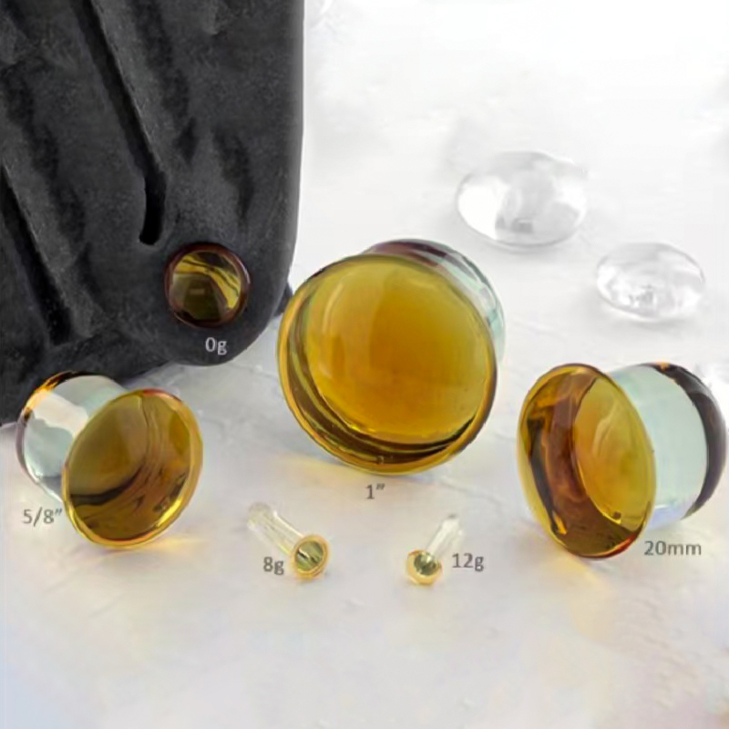 1Pair 1.6-16mm Top Quality Yel - Yellow Body Jewelry review and price
