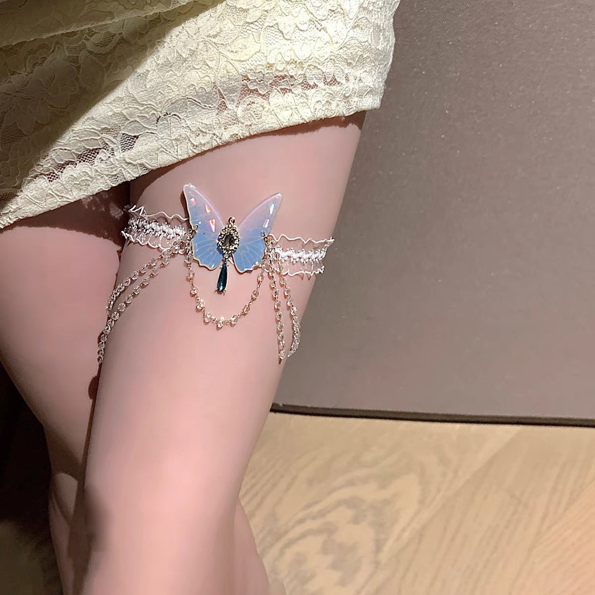 Fashionable Butterfly Pattern  - Body Jewelry Leg Chain review and price