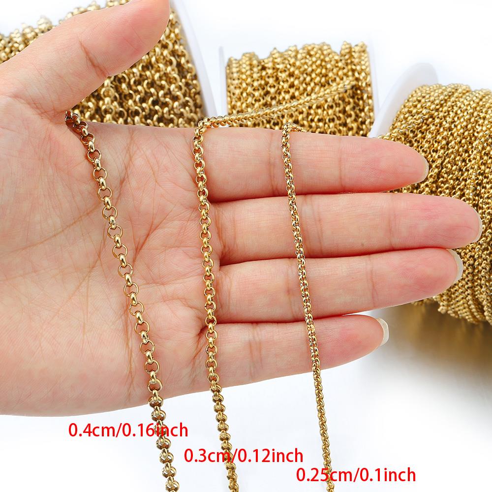 1 Meter 2-4mm Stainless Steel  - Body Jewelry Chains review and price