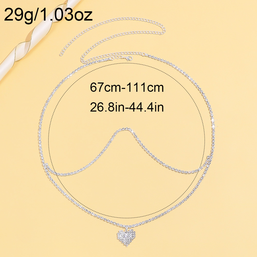 Rhinestone Double Layer Full P - Body Jewelry Y2K review and price