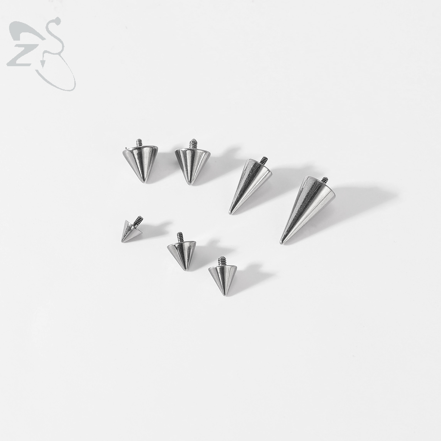 ZS 1PC Star Heart Spike Lip La - Body Jewelry Internally Threaded review and price
