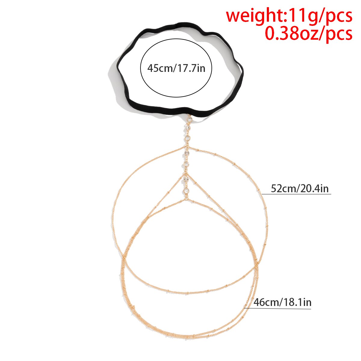Boho Elastic Band Crystal Leg  - Body Jewelry Leg Chain review and price