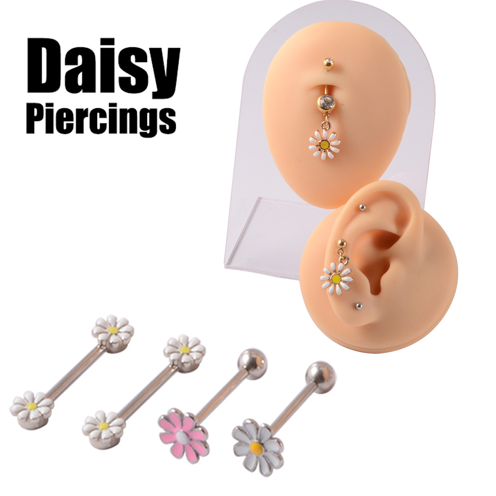 361L Surgical Steel Daisy Flow - Yellow Body Jewelry review and price