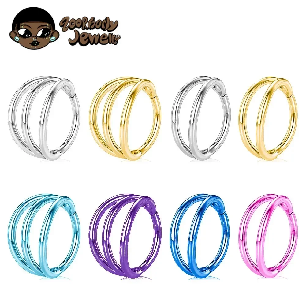 ASTM F136 Titanium 3 Layer Hin - Zoor Body Jewelry review and price