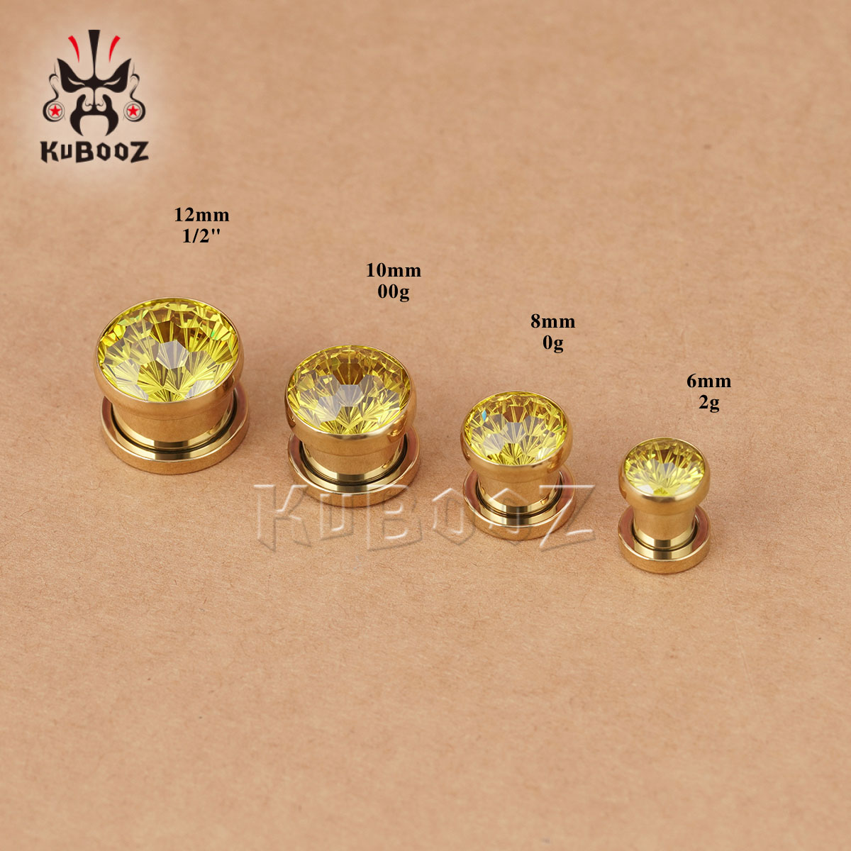2PCS Shiny Yellow Crystal Diam - Yellow Body Jewelry review and price