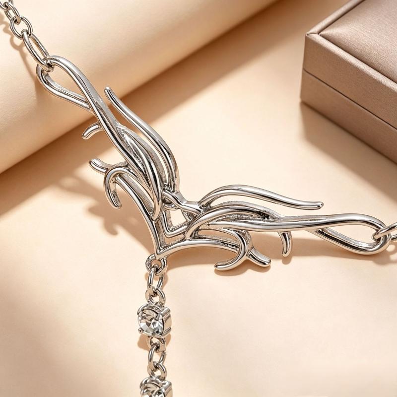 Rhinestone Tassel Belly Chain  - Body Jewelry Y2K review and price