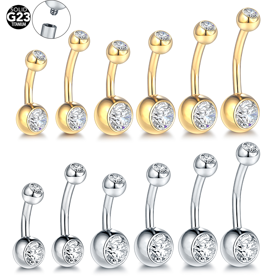 10pcs/lot Titanium Crystal Bel - Zoor Body Jewelry review and price