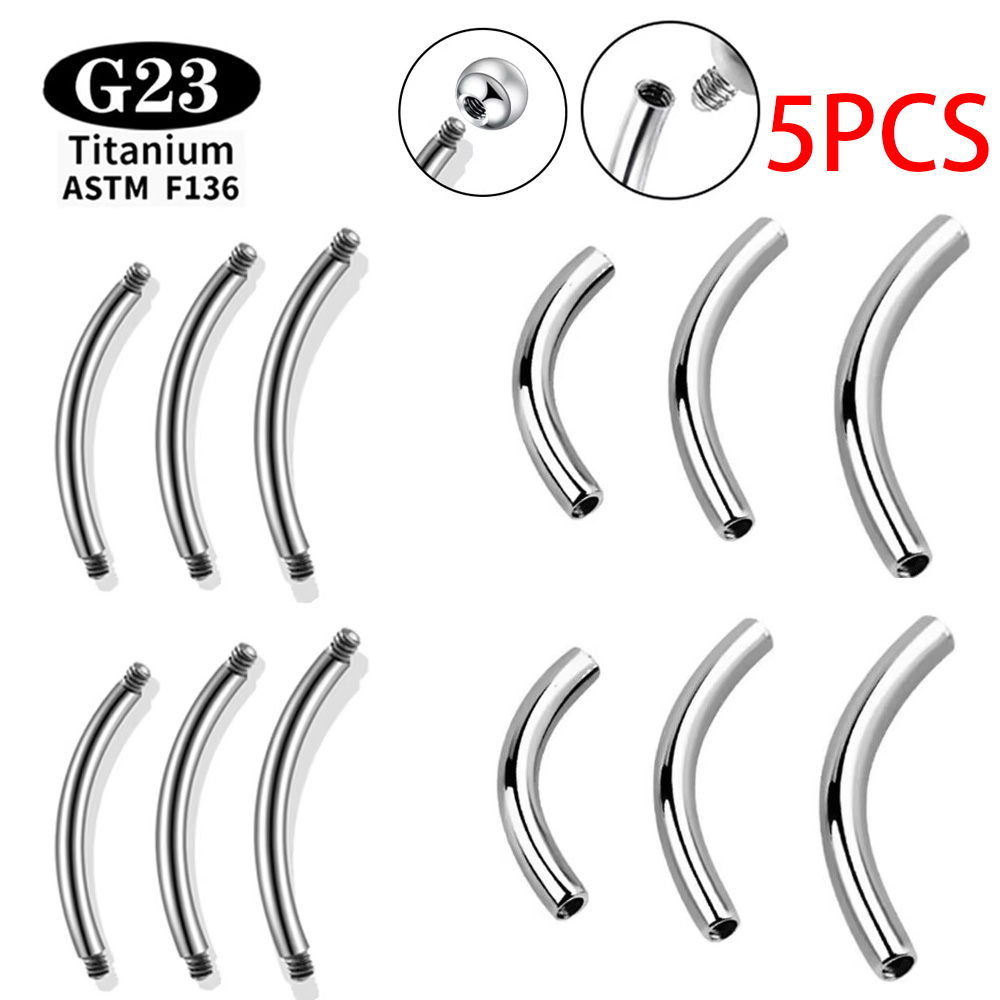 5 Pcs/Lot ASTM F136 Titanium I - Body Jewelry Internally Threaded review and price