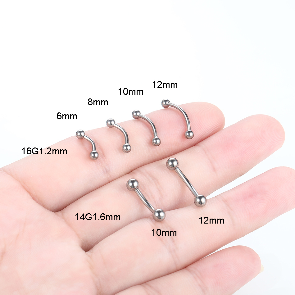 1Pc Titanium Piercing Curved B - Zoor Body Jewelry review and price