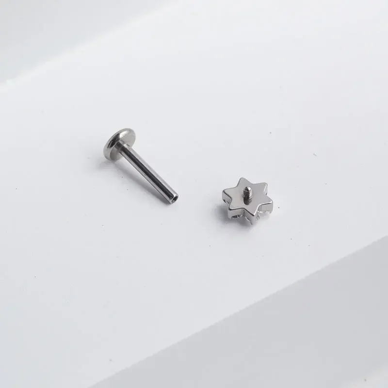 ASTM F136 Titanium Flower Pier - Body Jewelry Internally Threaded review and price