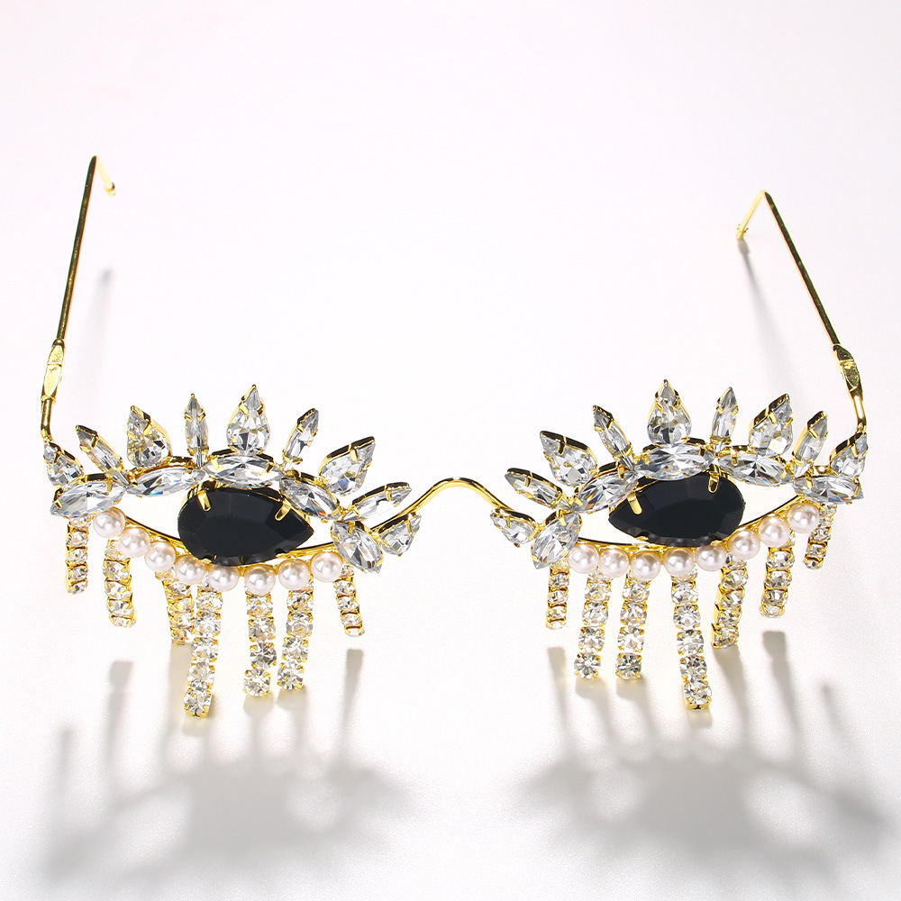 Stonefans Tassel Glasses Frame - Body Jewelry Y2K review and price