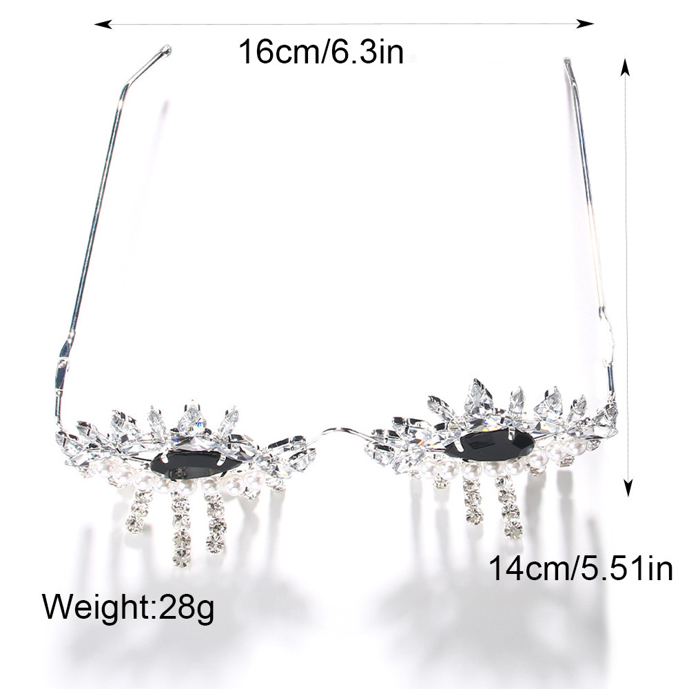Stonefans Tassel Glasses Frame - Body Jewelry Y2K review and price