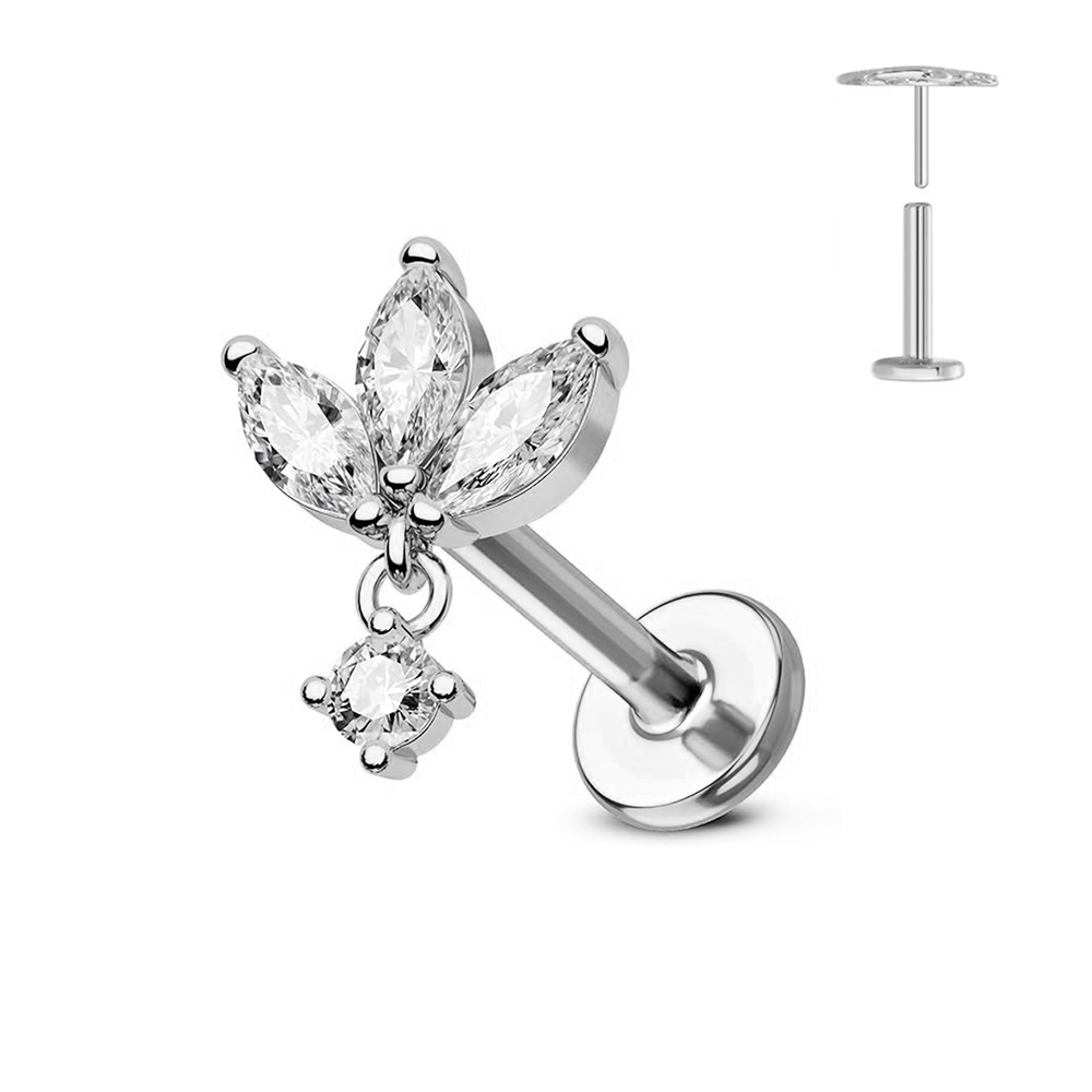 ASTM F136 G23 Titanium Flower  - Zoor Body Jewelry review and price