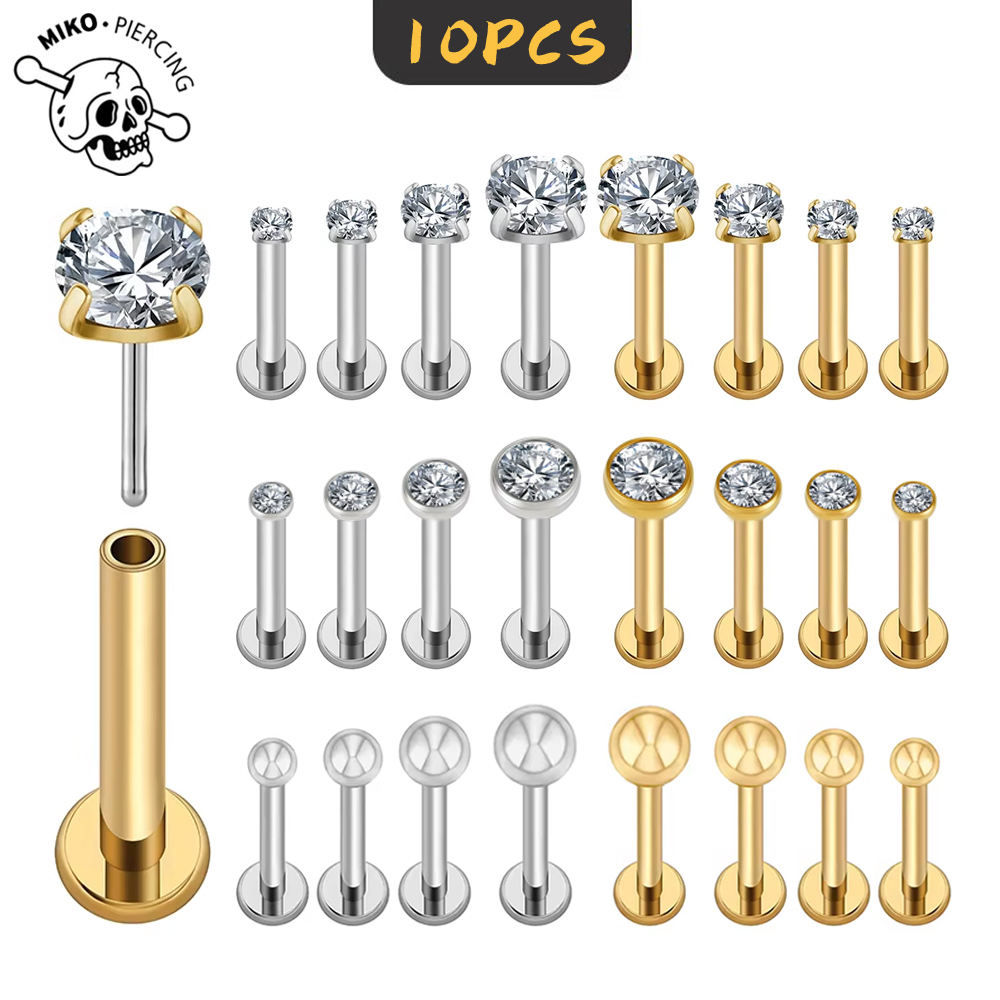 10pcs G23 Titanium 20/18/16g P - Zoor Body Jewelry review and price