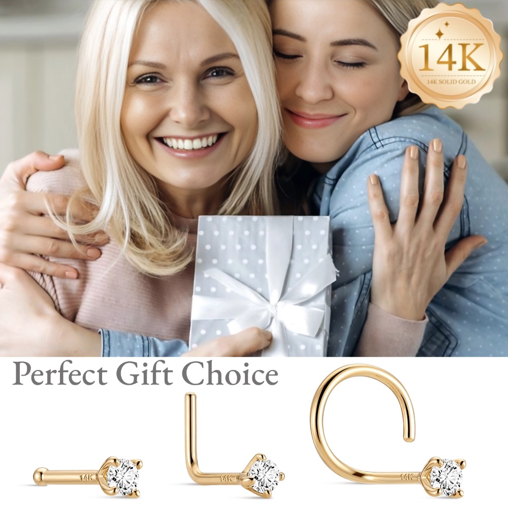 DIeSchein 14K Solid Gold Nose  - Yellow Body Jewelry review and price