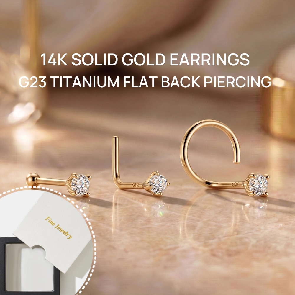 DIeSchein 14K Solid Gold Nose  - Yellow Body Jewelry review and price