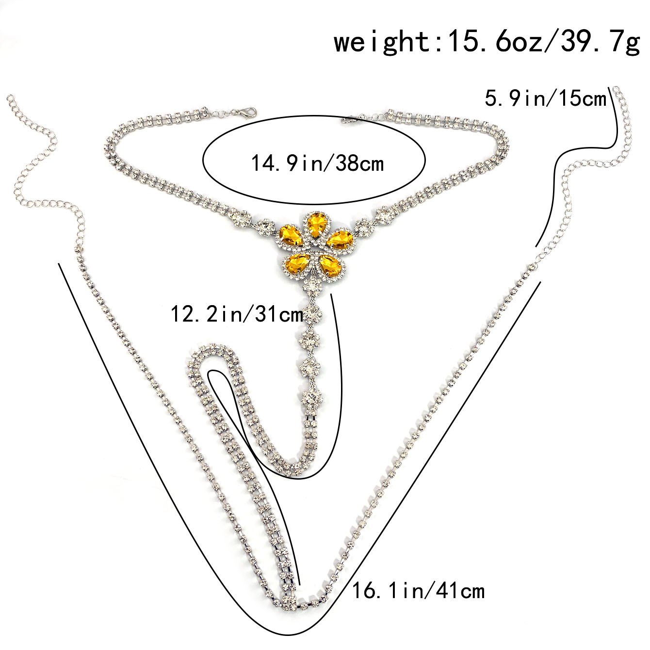 1pc Flower Shaped Sexy Rhinest - Body Jewelry Usa review and price