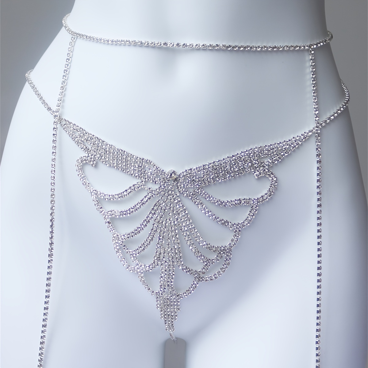 Multi layer rhinestone sparkli - Body Jewelry Chains review and price