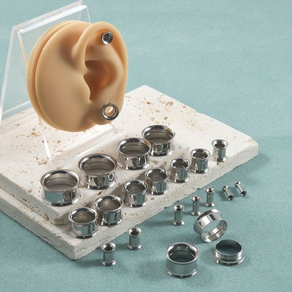 1 Pair/12 Pairs Set Stainless  - Body Jewelry Internally Threaded review and price