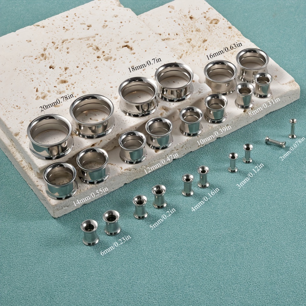 1 Pair/12 Pairs Set Stainless  - Body Jewelry Internally Threaded review and price