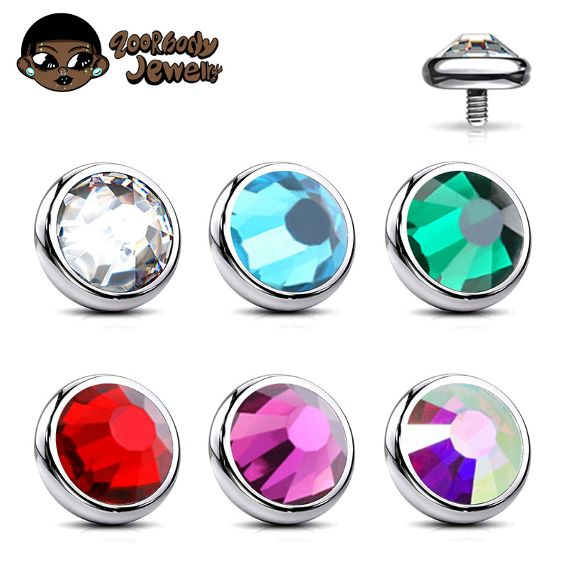 1PCS ASTM F136 Titanium Bezel  - Zoor Body Jewelry review and price