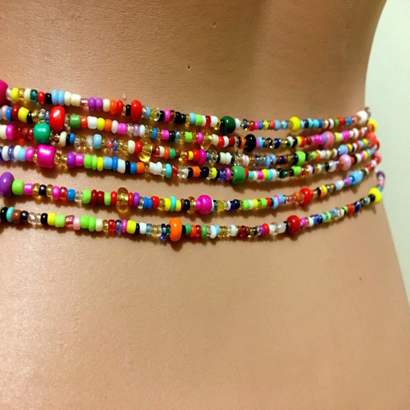 Women Layered Beaded Belly Cha - Body Jewelry Usa review and price