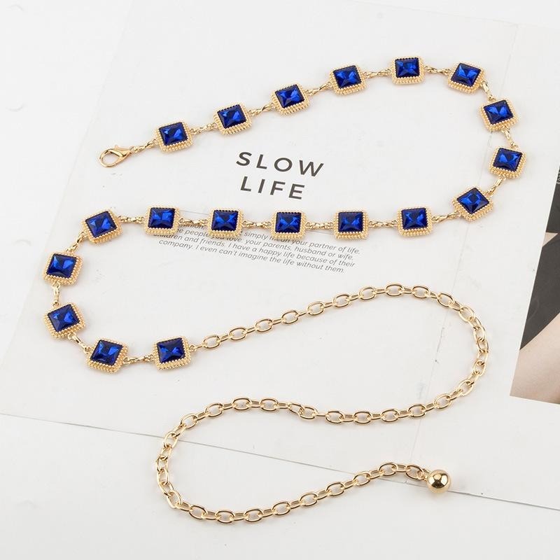 Retro Blue Green Yellow Diamon - Yellow Body Jewelry review and price